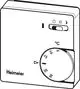Raumthermostat in weißer Ausführung mit Temperatureinstellung in Grad Celsius. Ausgestattet mit Schalter für Temperaturabsenkung. Marke: IMI Hydronic Engineering.